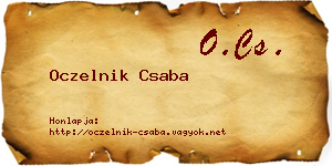 Oczelnik Csaba névjegykártya